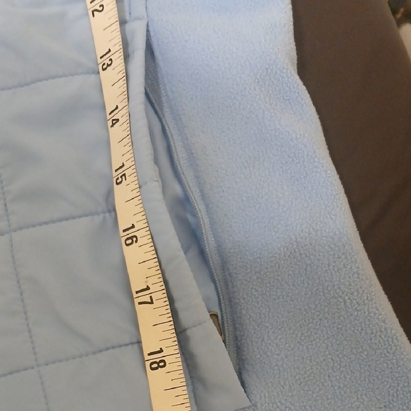 Glen Echo Light Blue Quilted Vest - Picture 10 of 13